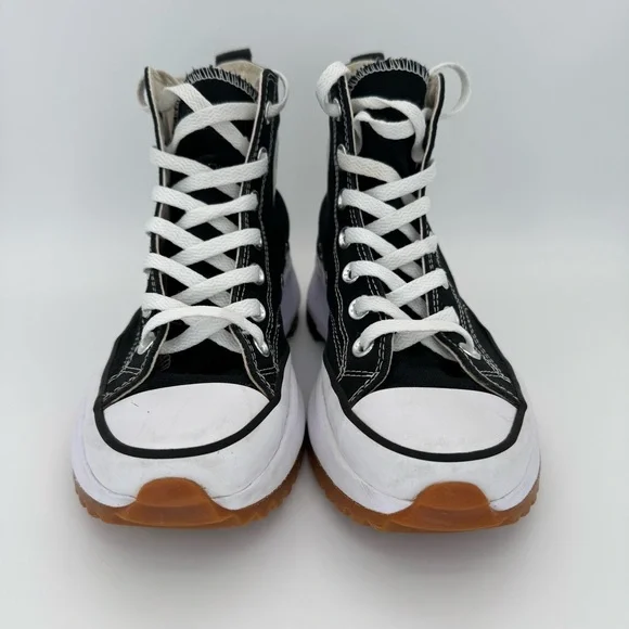 Converse Run Star Hike Canvas Platform Lugged High Top Sneakers Black W 7.5 M 6 - Picture 4 of 15